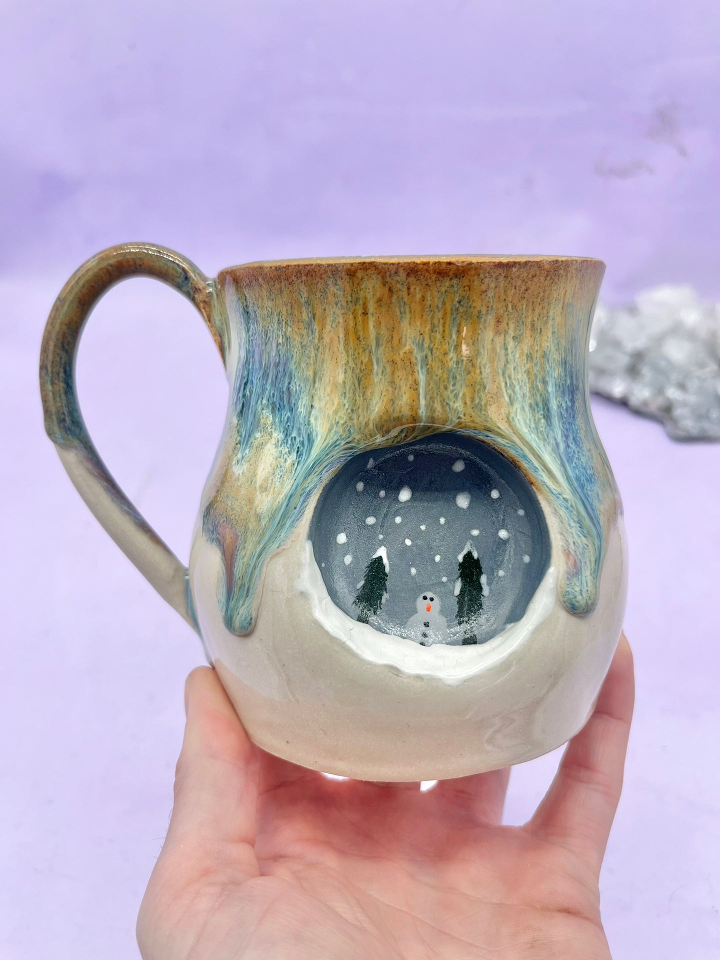 Handmade Snow Scene Mug