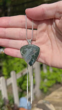 Load and play video in Gallery viewer, Teardrop Moss Agate Pendant
